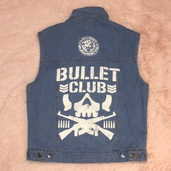 Pro Wrestling Tees Jackets & Coats New Japan Pro Wrestling Bullet Club Denim Vest Poshmark